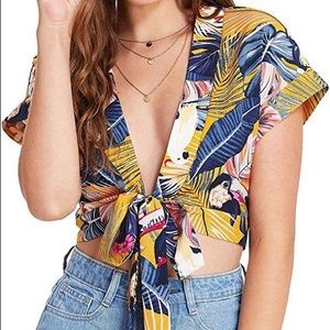 ❗️SOLD❗️Zaful Wrap Top